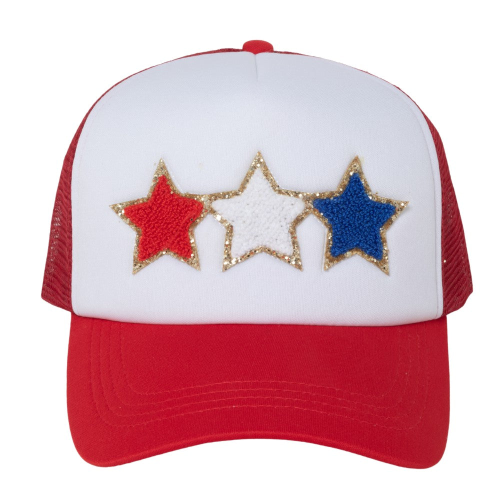 FWCAPM578 - AMERICANA CHENILLE TRUCKER HAT