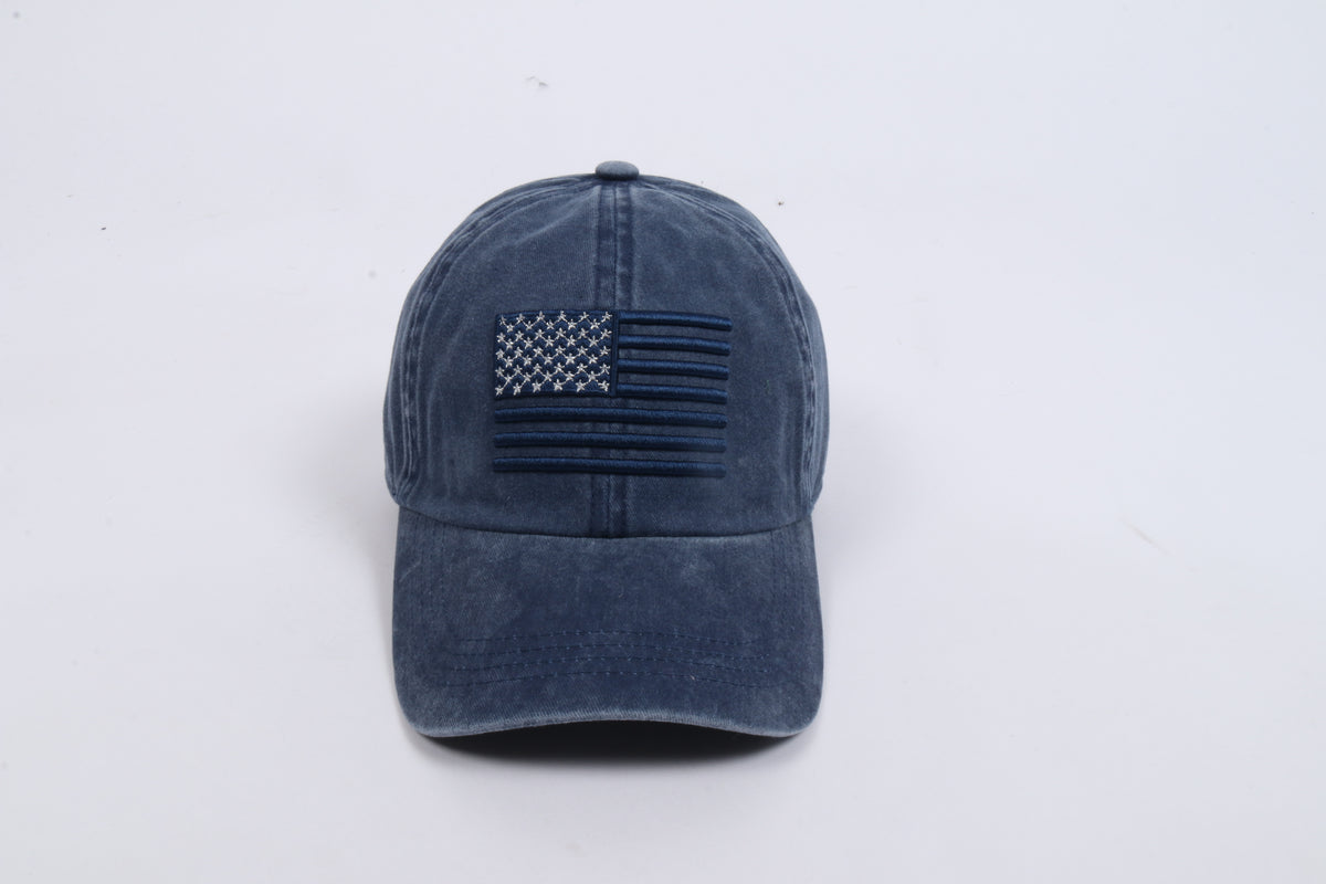 FWCAP7045 - AMERICANA FLAG BASEBALL CAP