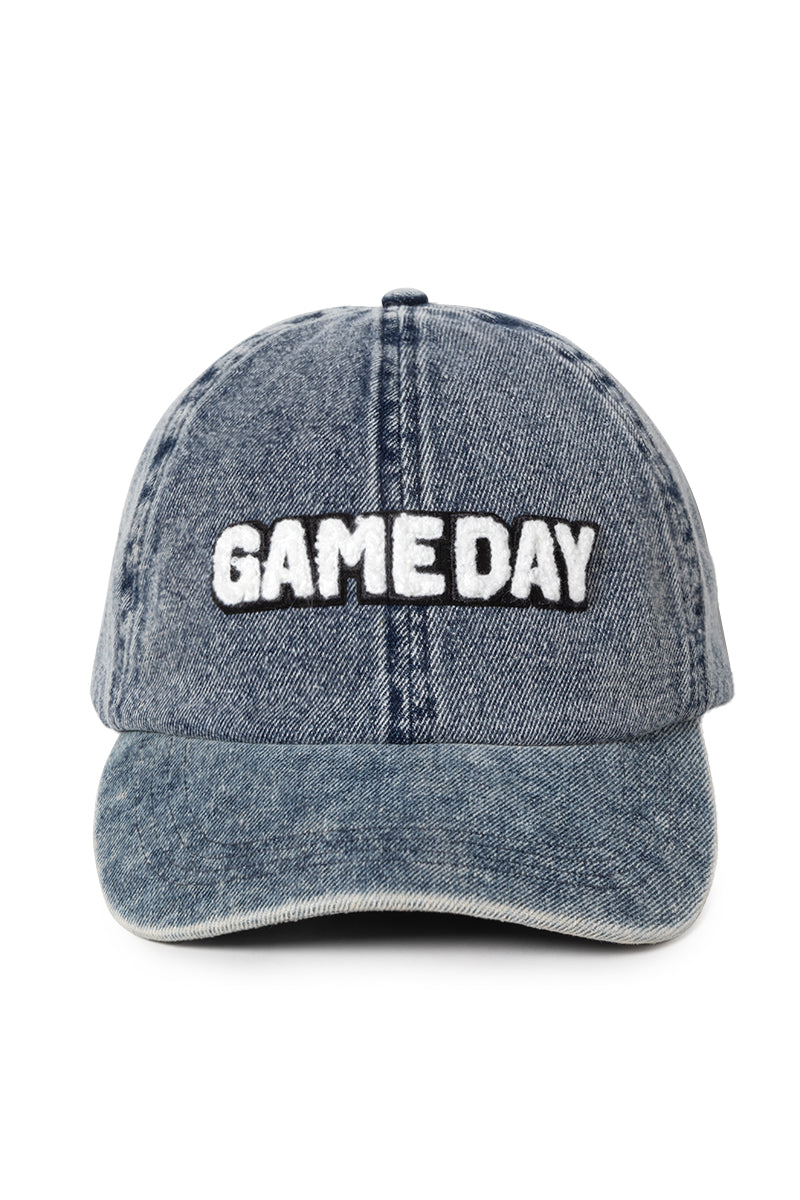 LCAP2933 - Game Day Chenille Patch Denim Cotton