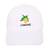LCAP3635 - LIMONE EMBROIDERED COTTON BASEBALL CAP