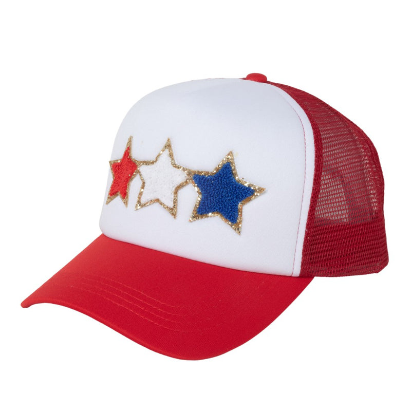 FWCAPM578 - AMERICANA CHENILLE TRUCKER HAT