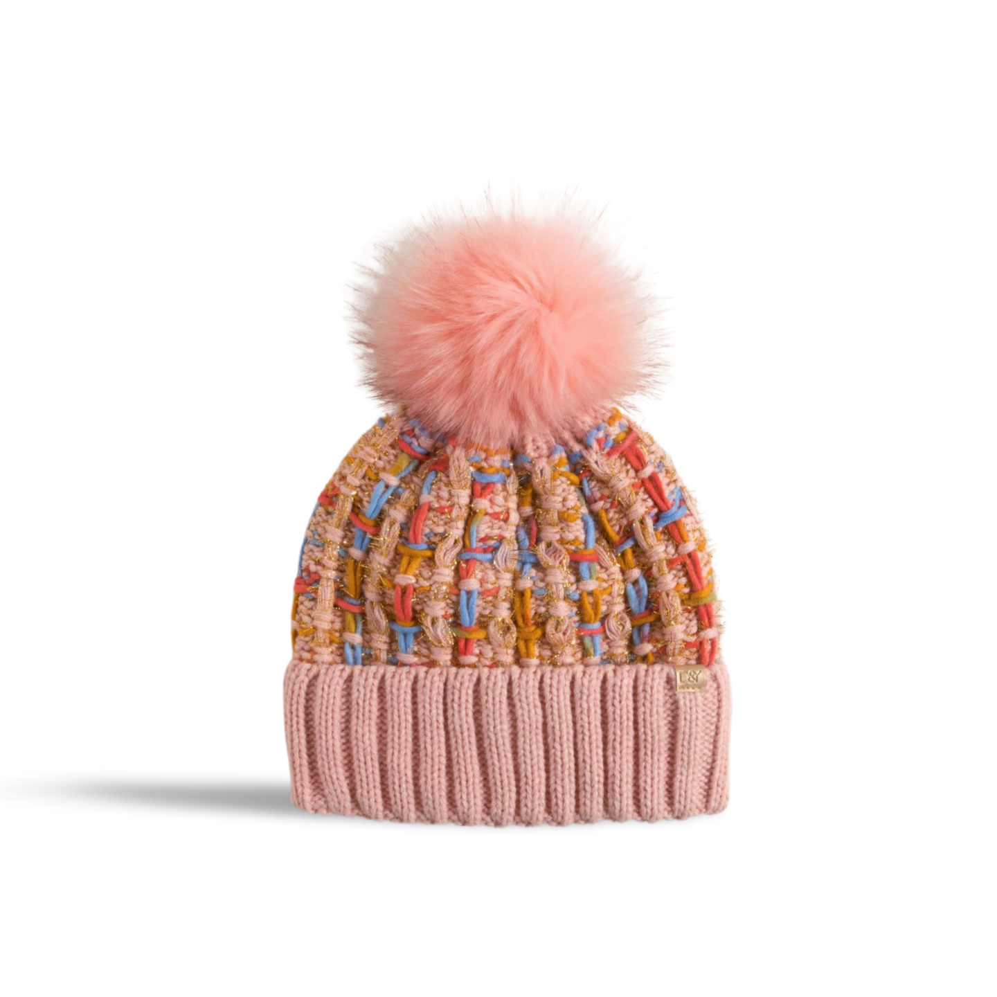 ABB0802 - CHUNKY KNIT BEANIE WITH FAUX POM AND LINING