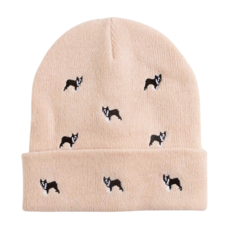 ABB0986 - Dogs Embroidered Beanie