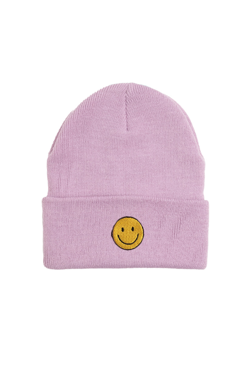ABB211 - Smiley Face Patch Beanie – David and Young Wholesale