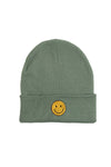 ABB211 - Smiley Face Patch Beanie