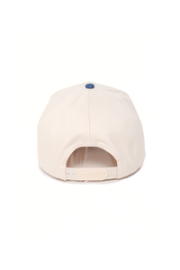 Stars Embroidered Brim Denim Two Tone 5 Panel Baseball Cap