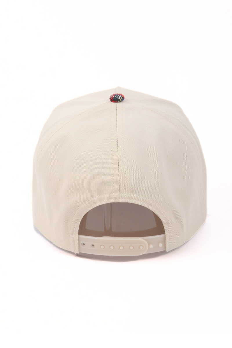 Plaid Brim Two Tone 5 Panel Cap