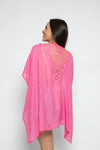 FSTO8695 - SOLID SHAWL WITH LACE ON BACK 32" X 70"