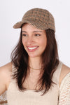Plaid Woven Baseball Cap