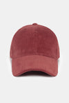 Solid Corduroy Baseball Cap