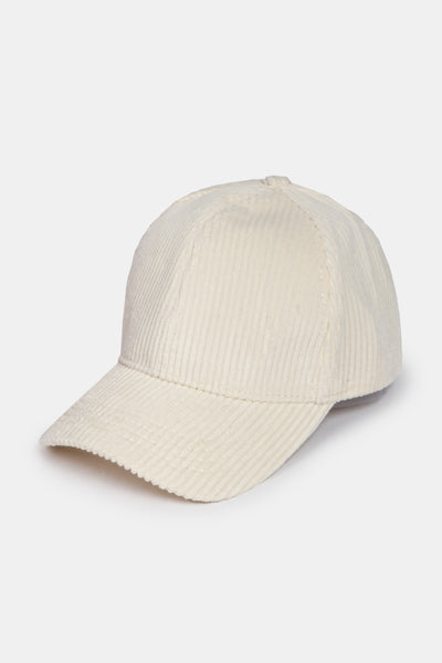 Solid Corduroy Baseball Cap