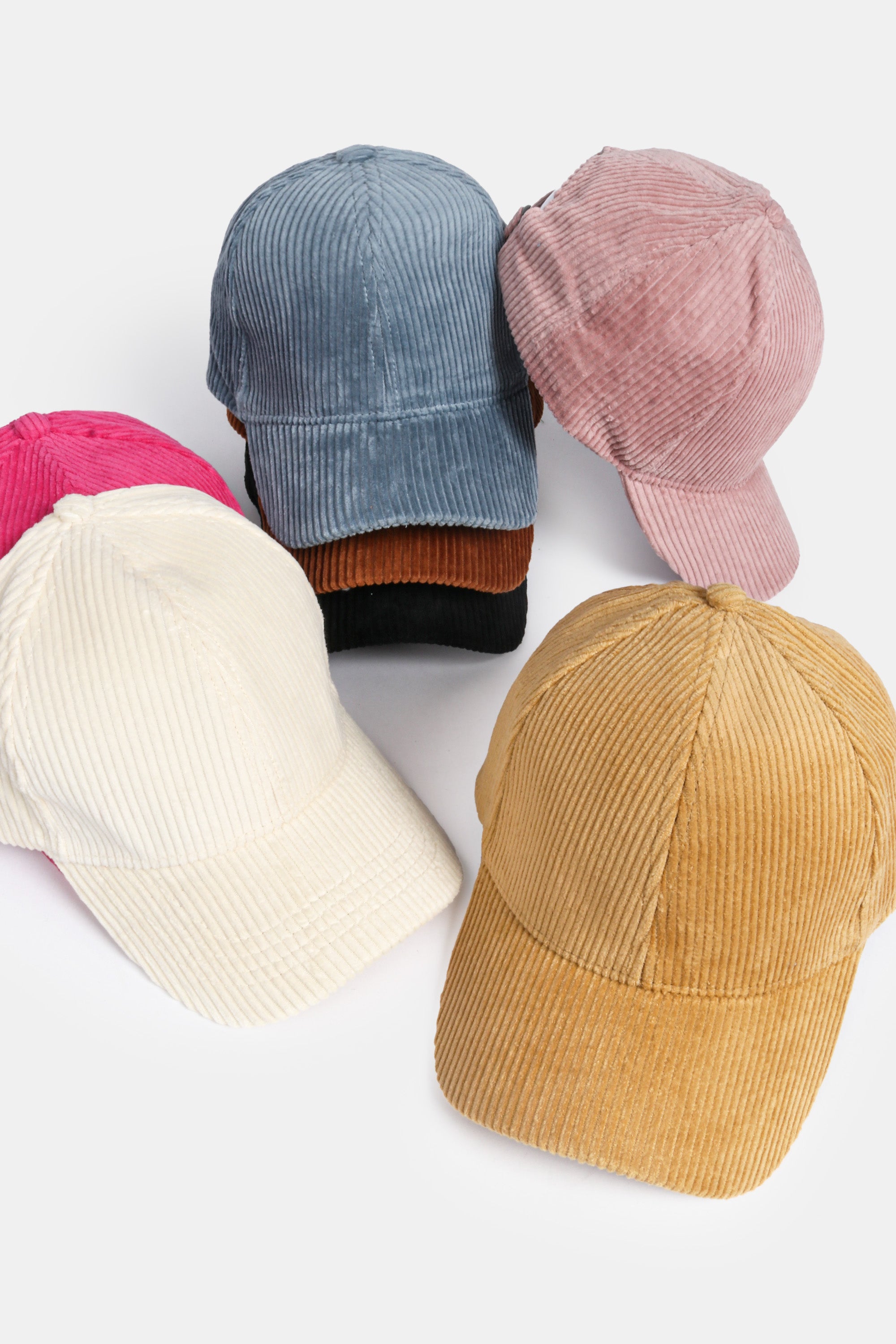 Solid Corduroy Baseball Cap – David and Young Wholesale