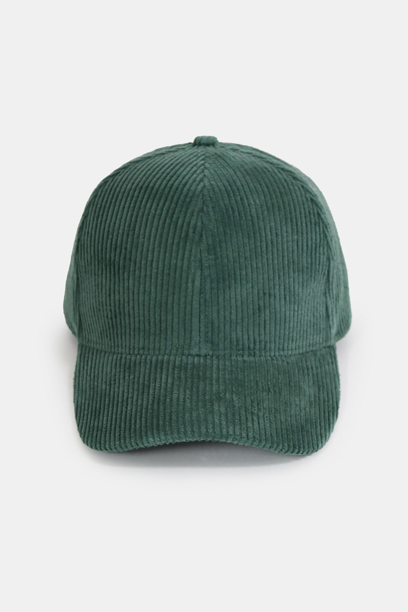 Solid Corduroy Baseball Cap