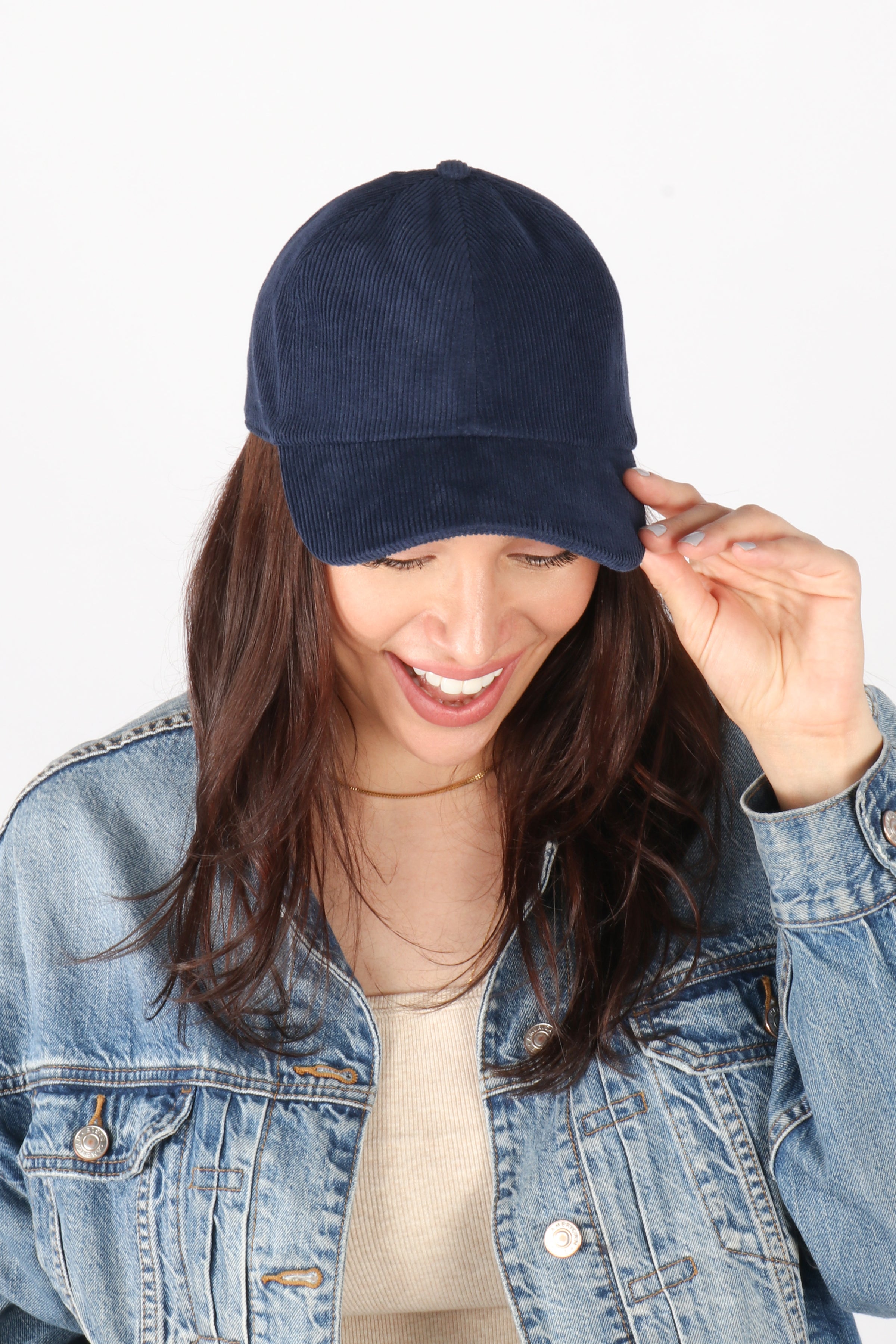 Solid Corduroy Baseball Cap