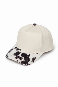Animal Print Two Tone 5 Panel Cap