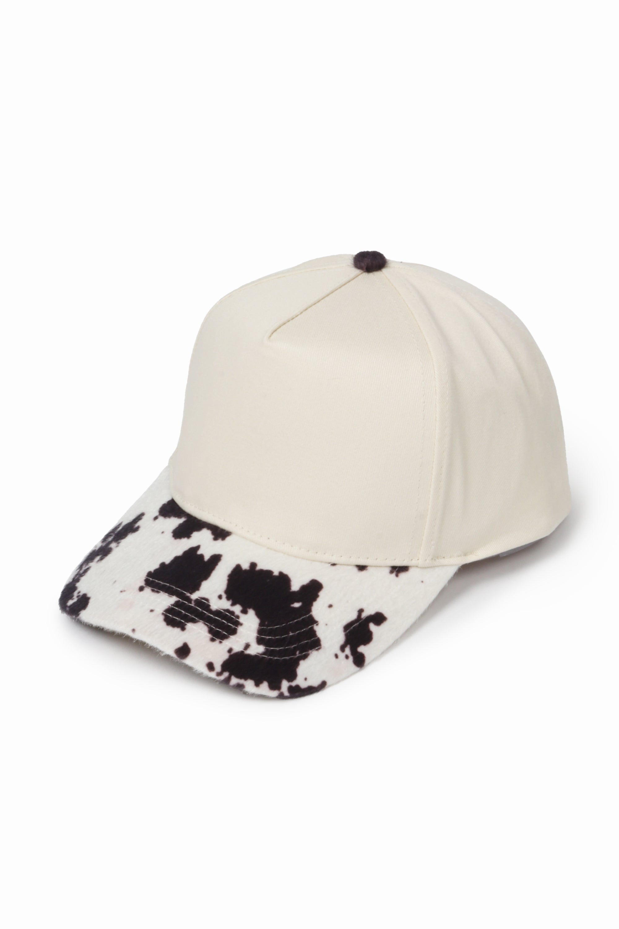 Animal Print Two Tone 5 Panel Cap