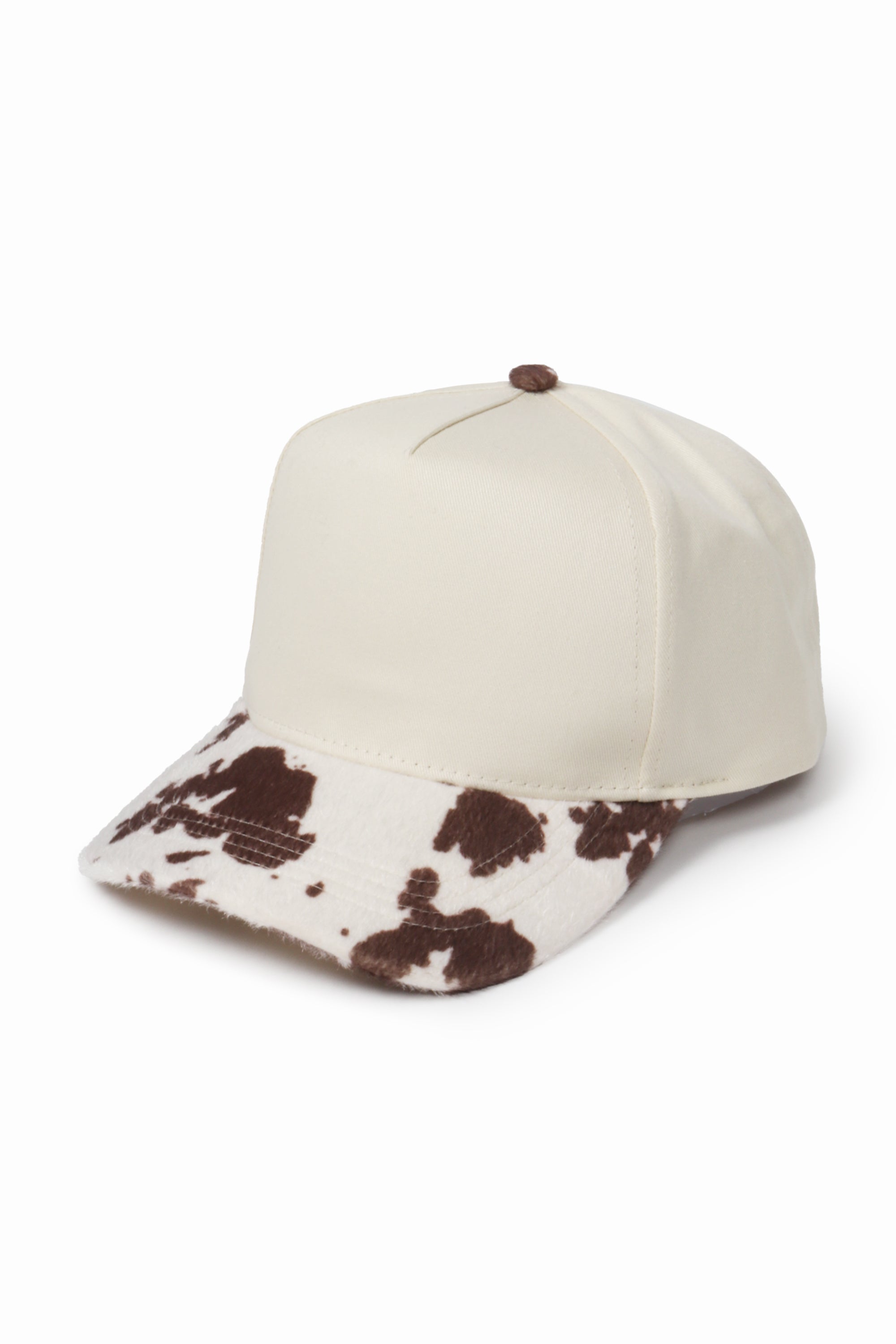 Animal Print Two Tone 5 Panel Cap