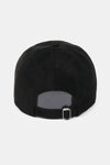 Suede Baseball Cap