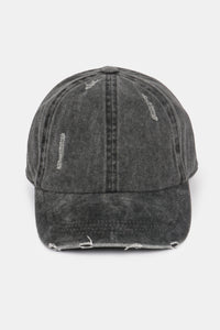 Pigment Wash Distressed Baseball Cap