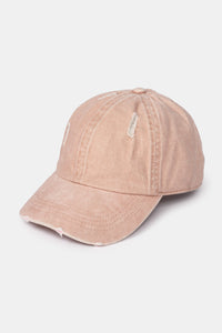 Pigment Wash Distressed Baseball Cap