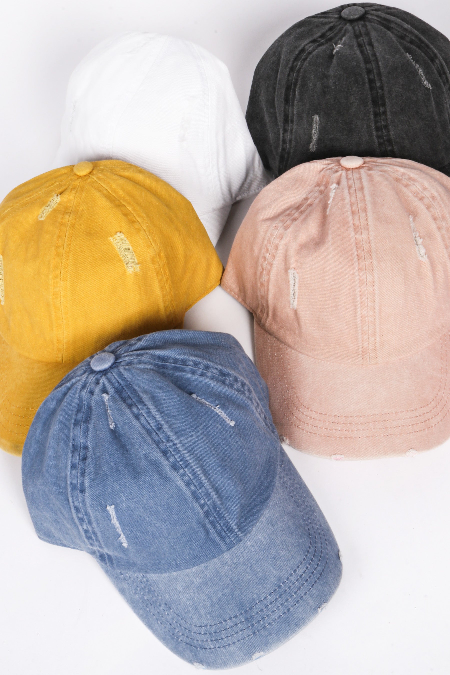 Pigment Wash Distressed Baseball Cap