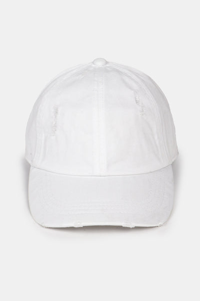 Pigment Wash Distressed Baseball Cap