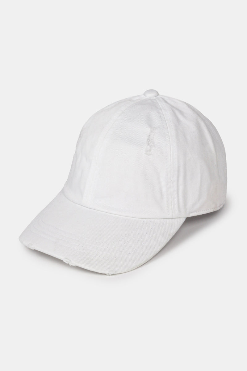 Pigment Wash Distressed Baseball Cap