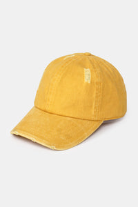 Pigment Wash Distressed Baseball Cap