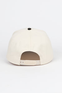 Leopard Print Brim 5 Panel Two-Tone Baseball Cap