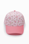 Floral Print Brim Two-Tone Baseball Cap