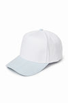Stripe Brim 5-Panel Baseball Cap