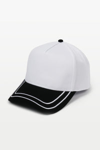 Retro Stripe 2-Tone 5-Panel Cap