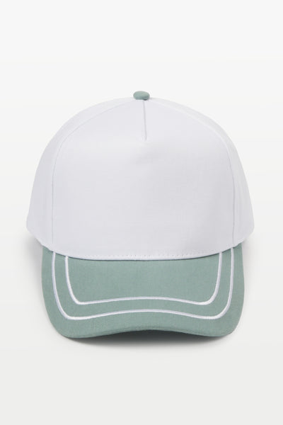 Retro Stripe 2-Tone 5-Panel Cap