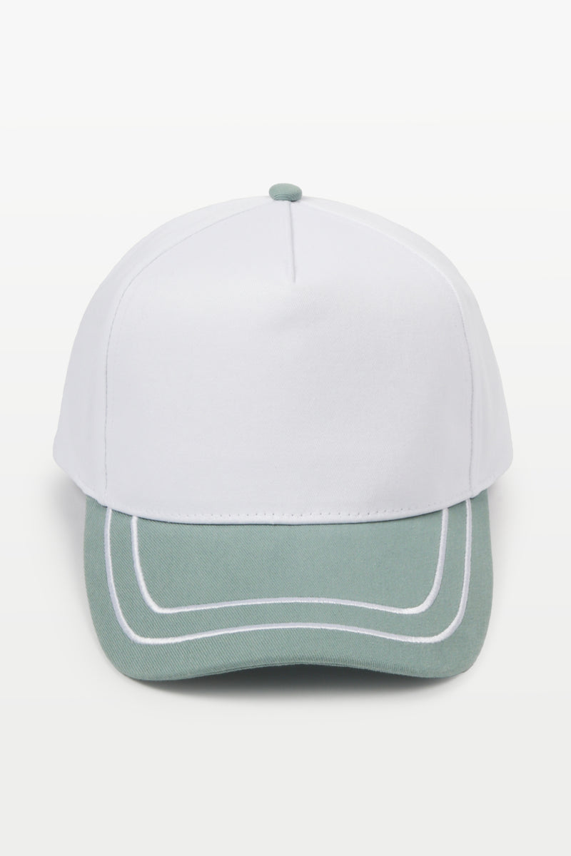 Retro Stripe 2-Tone 5-Panel Cap
