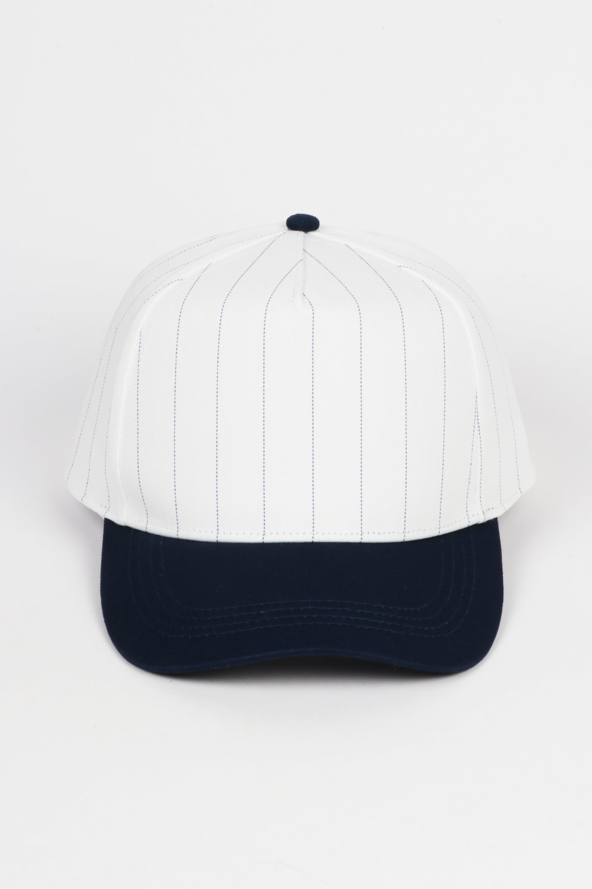 Pinstripe Two-Tone 5 Panel Baseball Cap