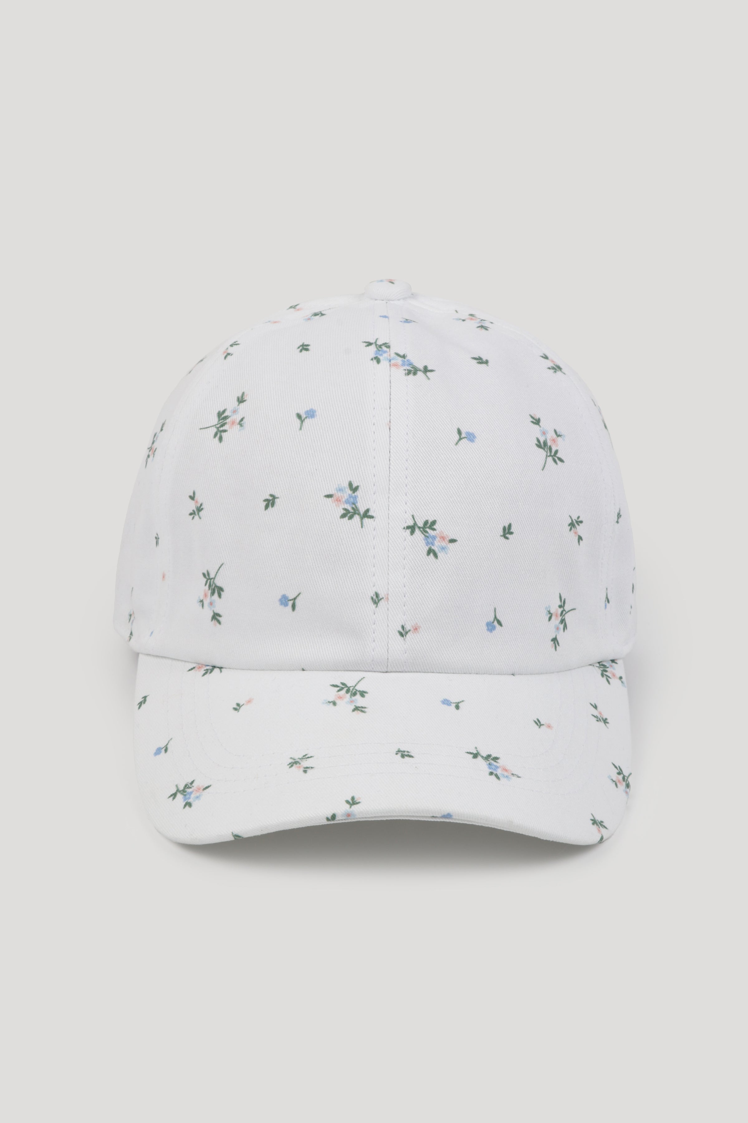 Floral Print 6 Panel Baseball Cap
