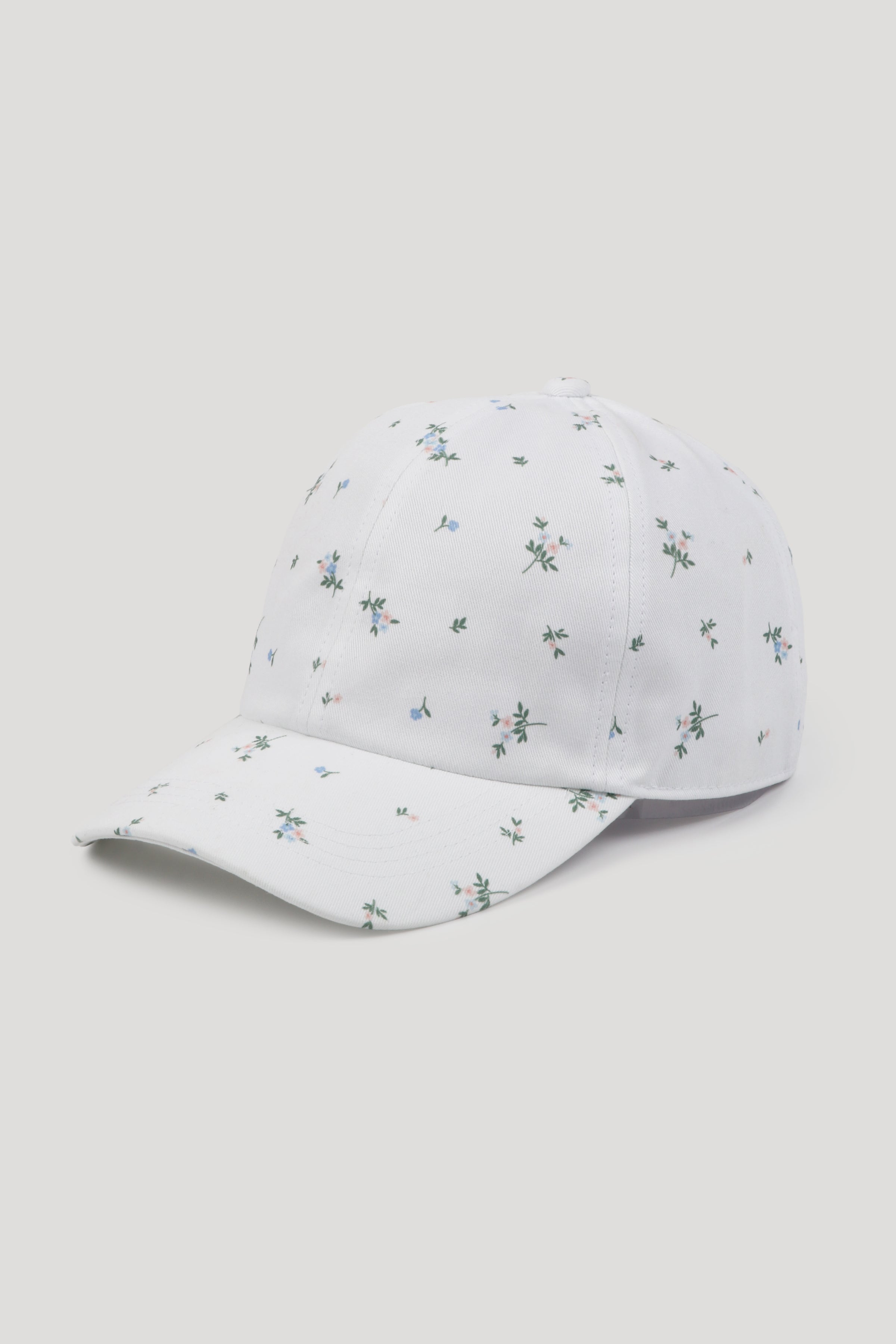 Floral Print 6 Panel Baseball Cap