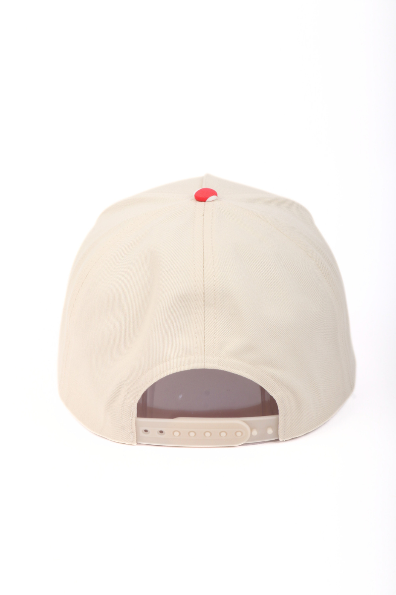 STRIPES,  BOWS, AND HEART Print Brim 5 Panel Cap