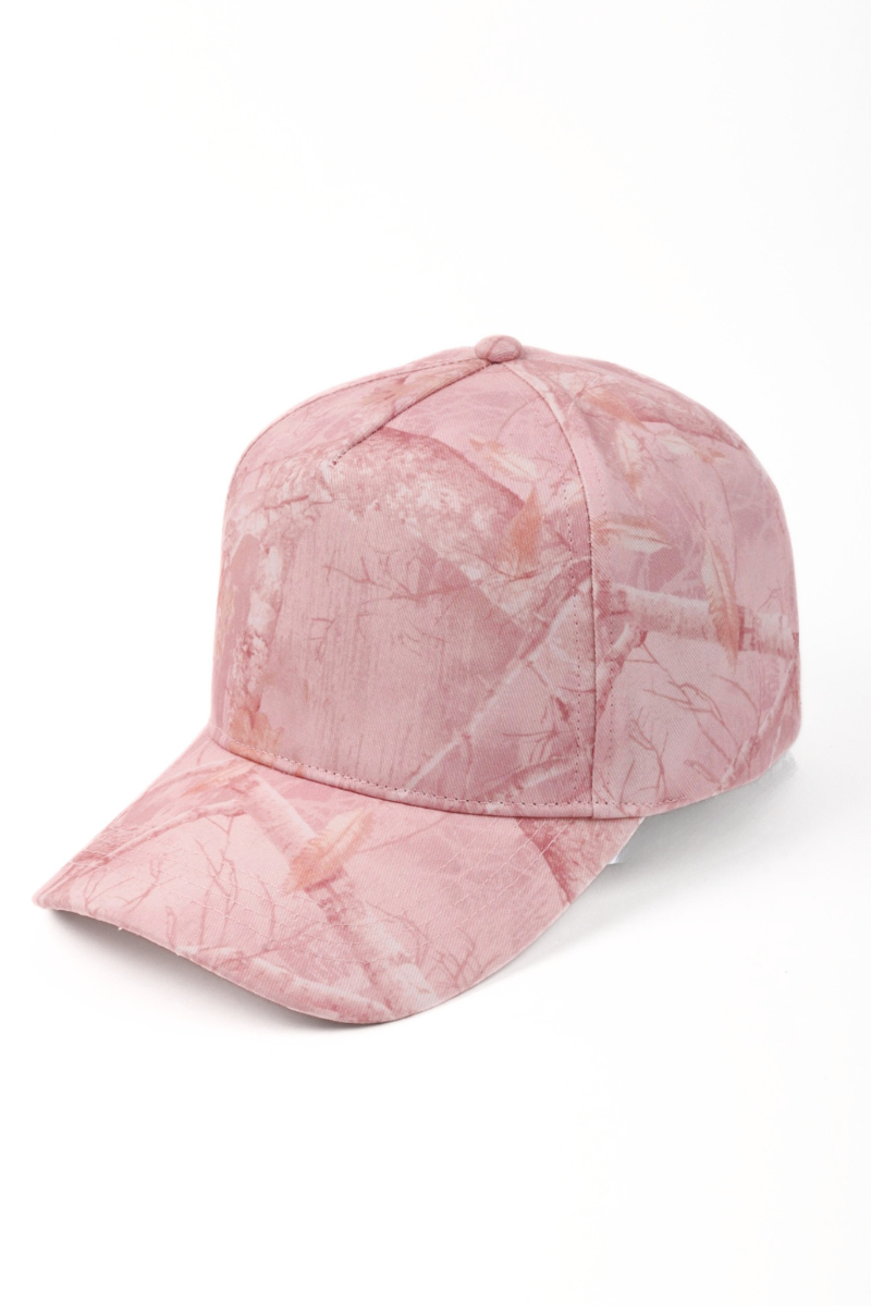 Wood Print 5 Panel Baseball Cap
