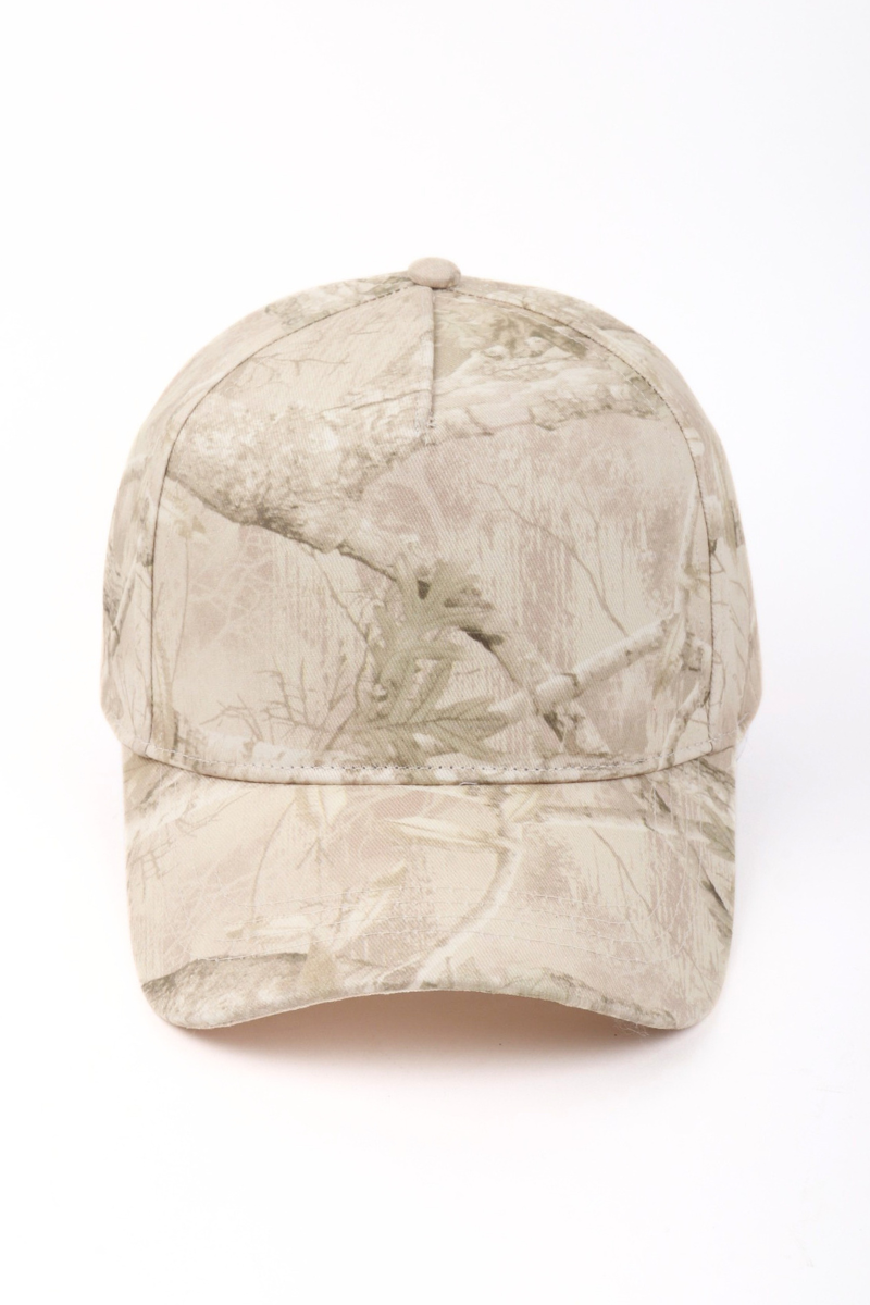 Wood Print 5 Panel Baseball Cap