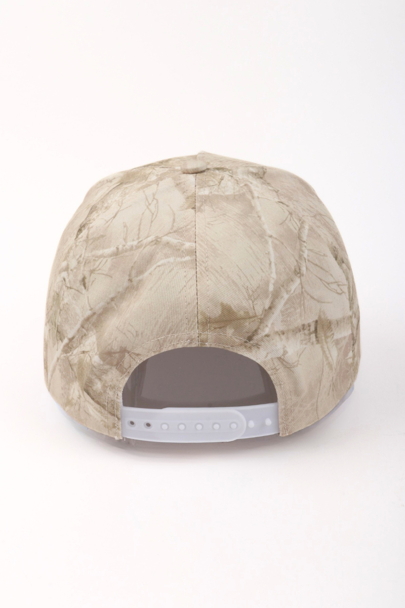 Wood Print 5 Panel Baseball Cap