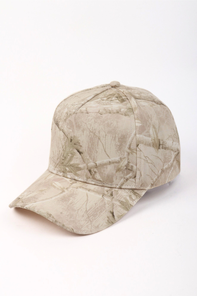 Wood Print 5 Panel Baseball Cap
