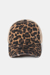Leopard Print Baseball Cap with Mesh-Back