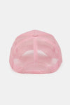 Solid Foam Trucker Cap with Thin Metal & Pearl Chain