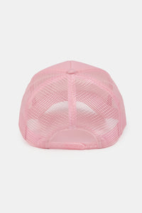 Solid Foam Trucker Cap with Thin Metal & Pearl Chain