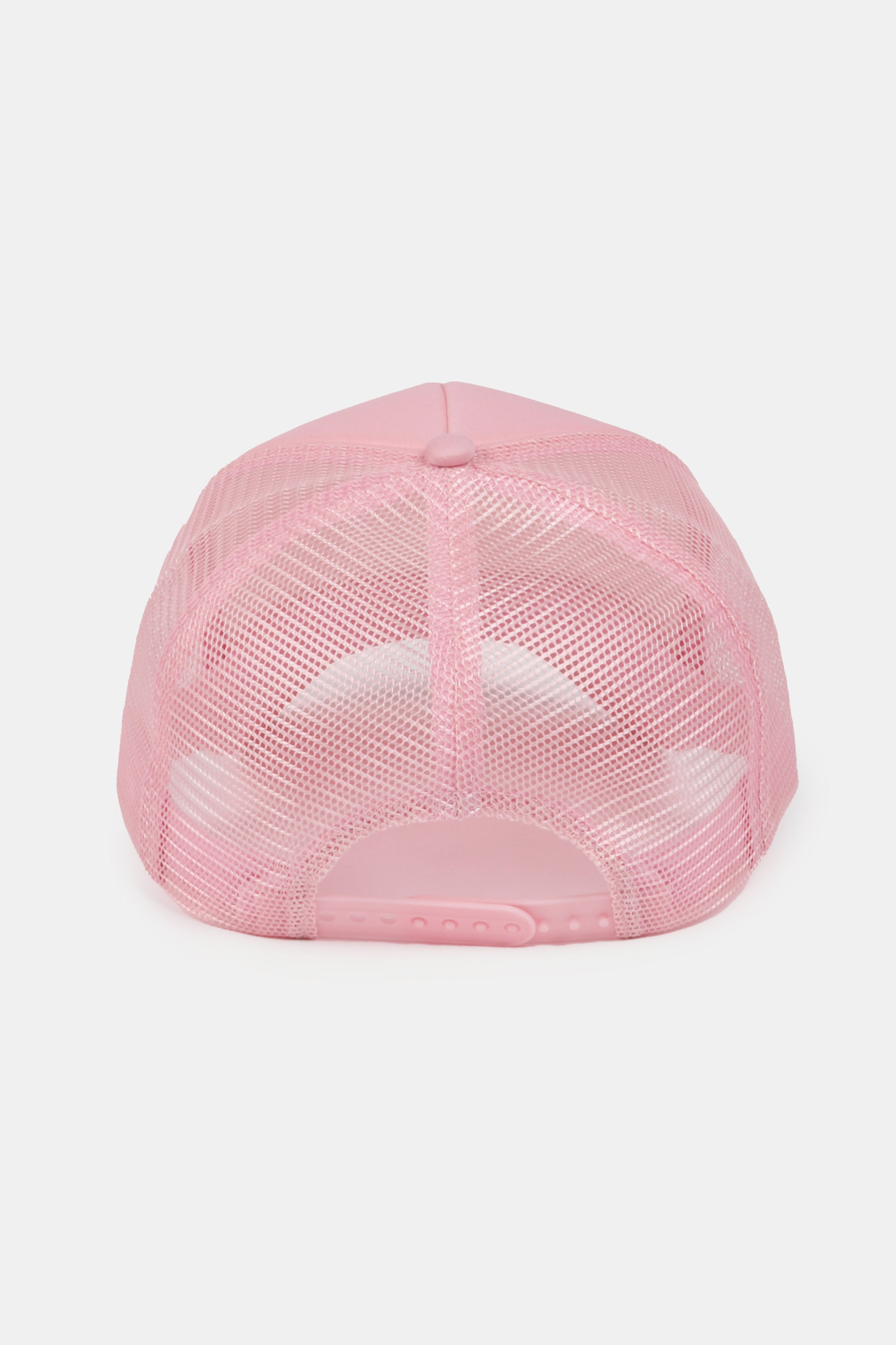 Solid Foam Trucker Cap with Thin Metal & Pearl Chain