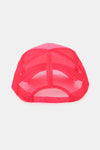 Solid Foam Trucker Cap with Thin Metal & Pearl Chain