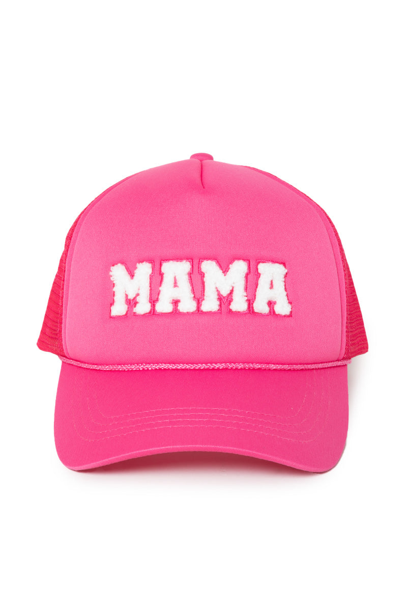 FWCAPM4370 - MAMA Chenille Lettered Trucker Hat