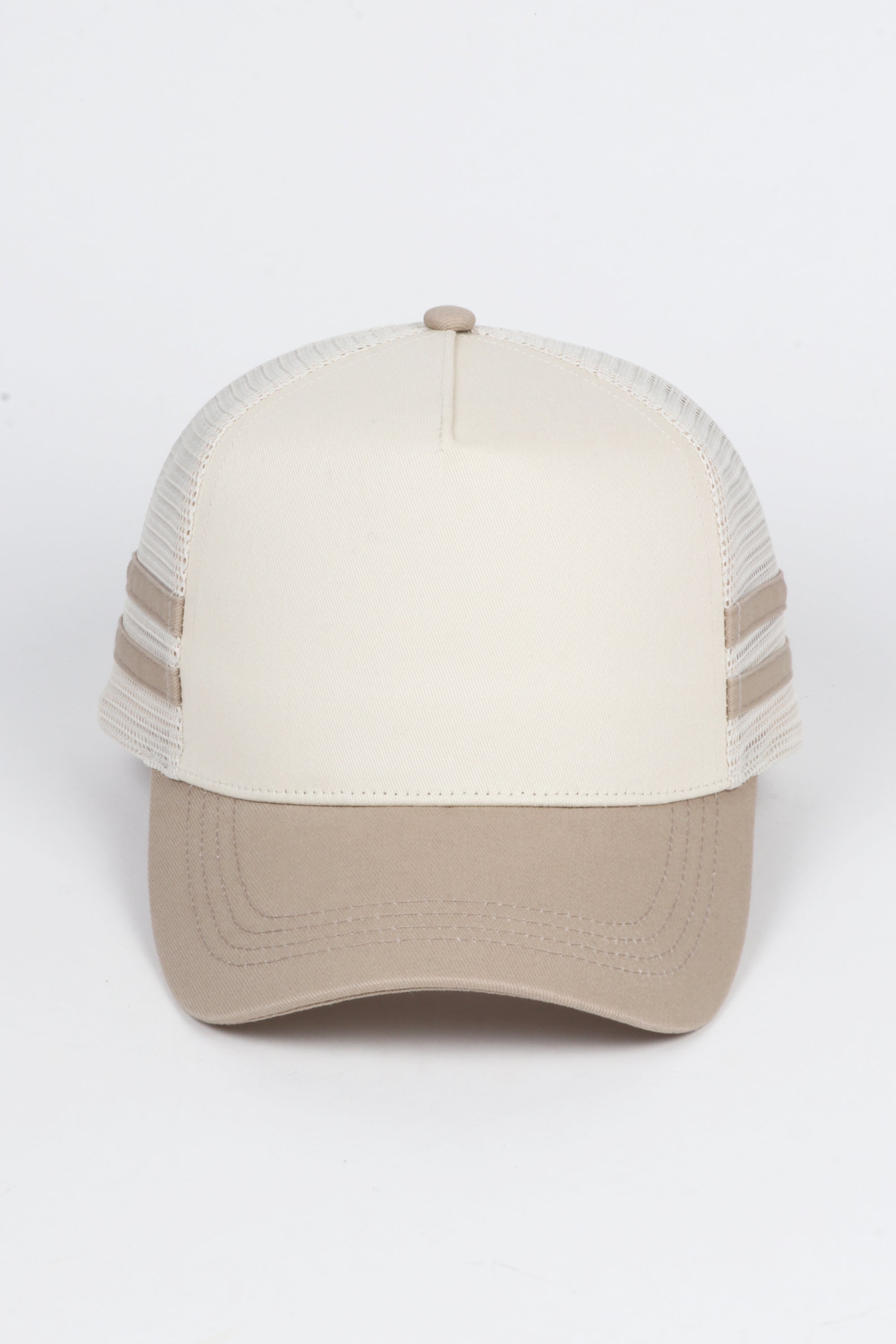 Retro Stripe Mesh Trucker Cap