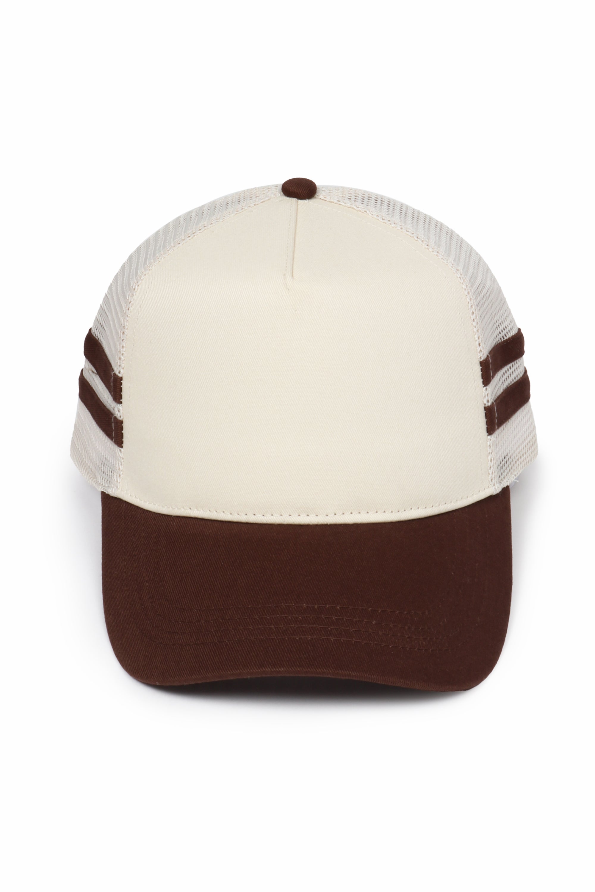 Retro Stripe Mesh Trucker Cap